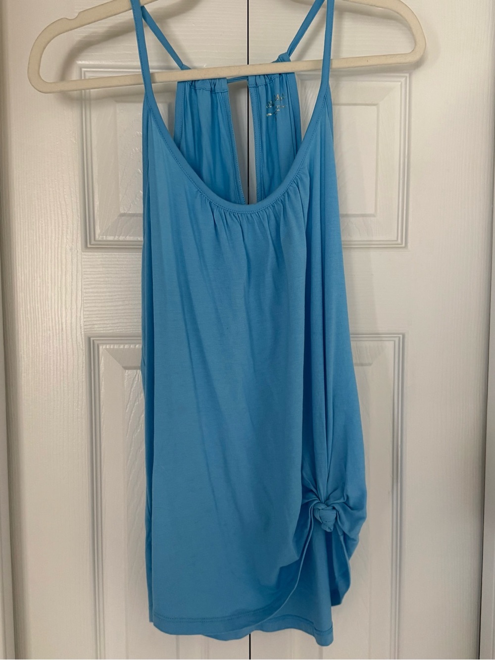 Lilly Pulitzer Turquoise Blue Women's Adjustable Halter Tank Top